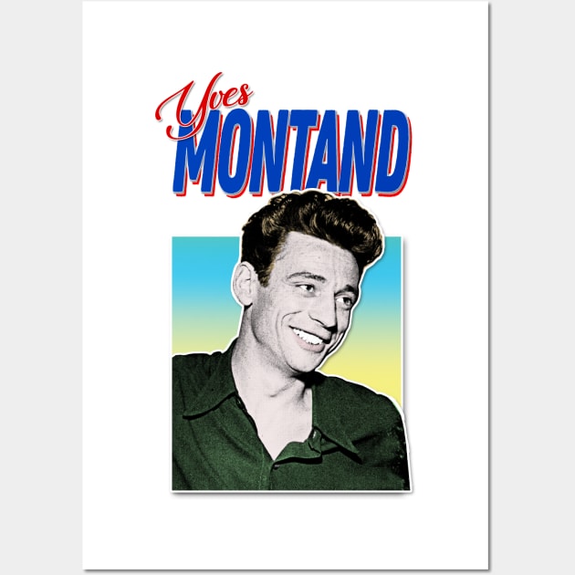 Yves Montand ∆ 80s Style Retro Design Wall Art by DankFutura